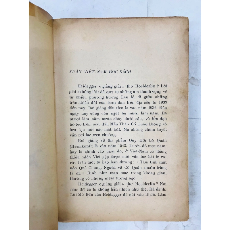 Lời cố quận và lễ hội tháng ba - Martin Heidegger ( in lần nhất có chữ ký tác giả ) 128092