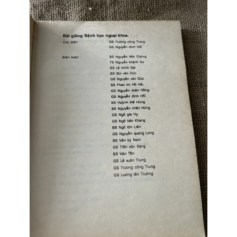 Bài giảng bệnh học ngoại khoa tập 2 789631