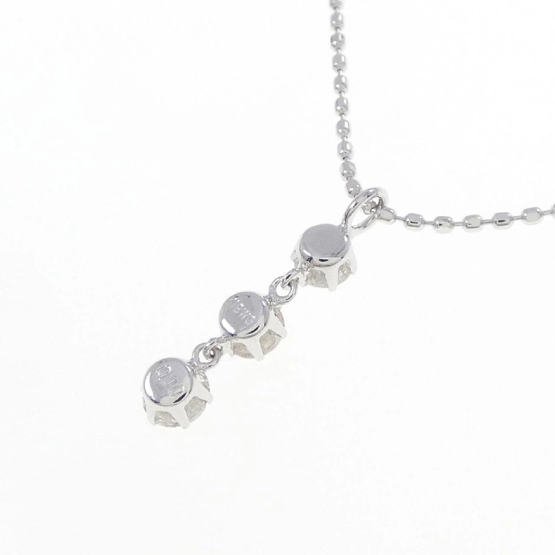 K18WG Dây chuyền kim cương ba viên 0.30CT - Hàng hiệu Chính hãng 857609