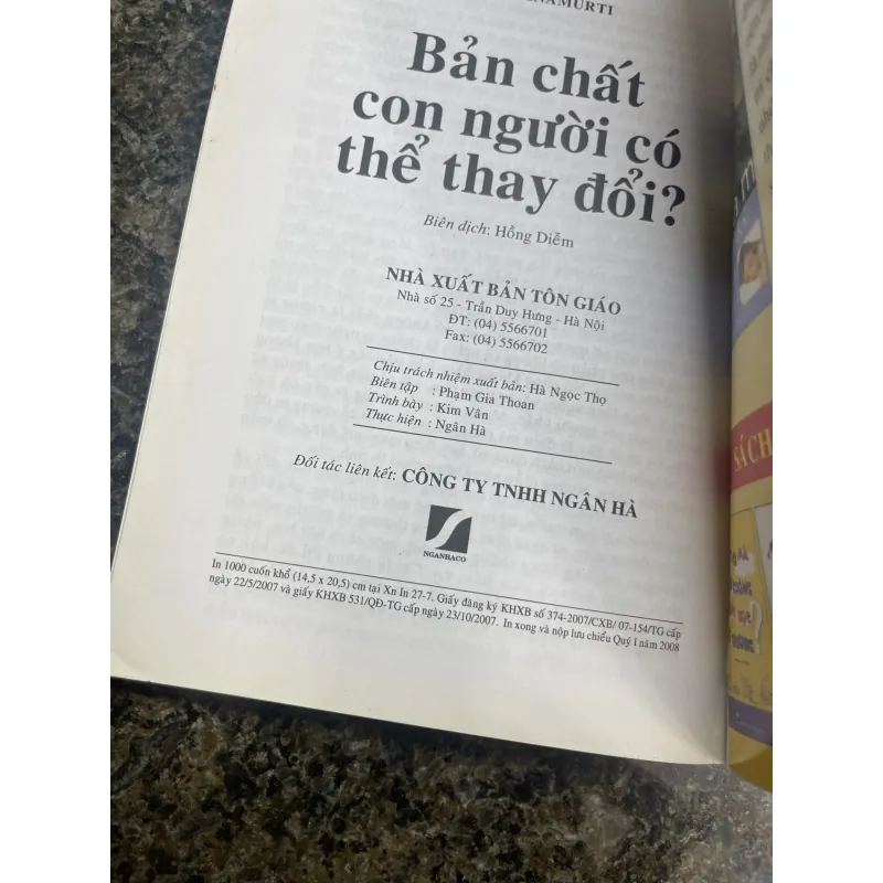 Bản chất con người có thể thay đổi? J. Krishnamurti 784243
