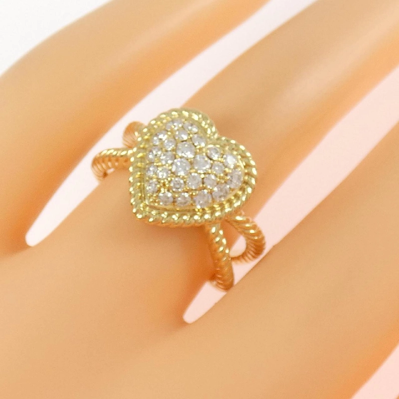 Cát sao trái tim nhẫn kim cương 0.41CT - Hàng hiệu Authentic 840417