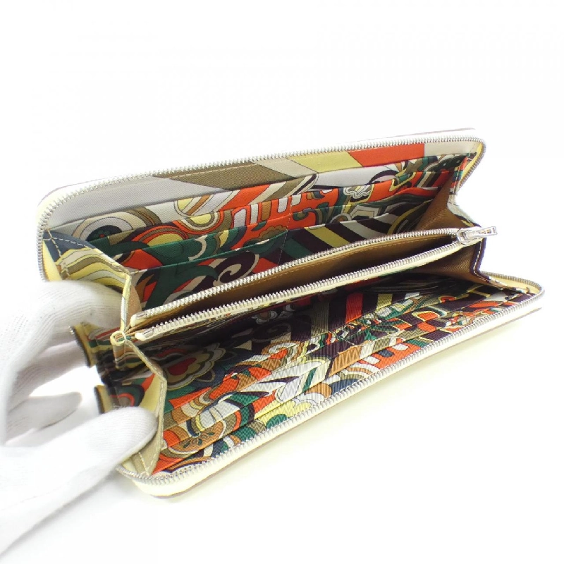 Ví Hermes FAUBOURG RAINBOW lụa trong cổ điển 085859CK 622945