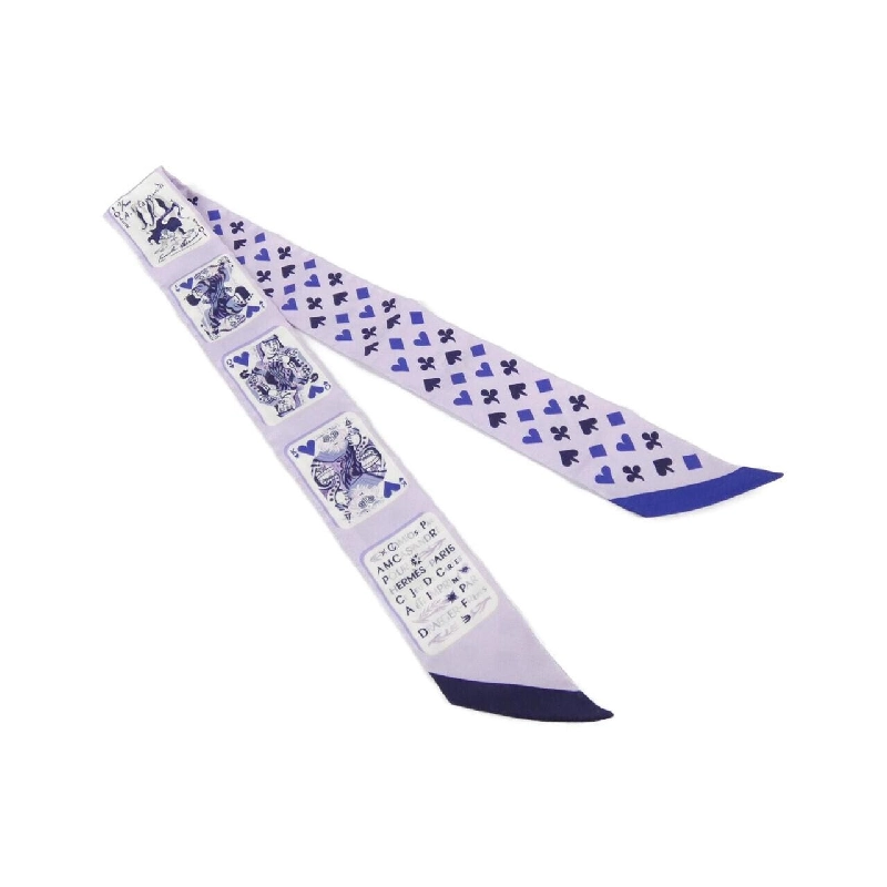 Khăn quàng cổ JEU DE CARTES của Hermès - Hàng hiệu Authentic 807430