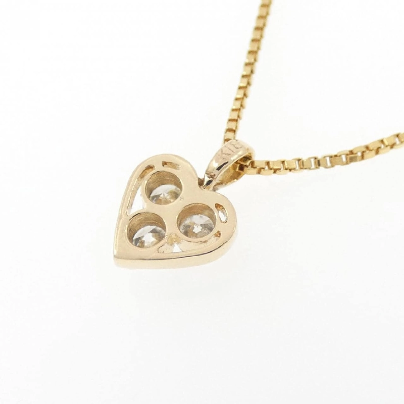 K18YG Dây chuyền kim cương hình trái tim 0.20CT - Hàng hiệu Chính hãng 862593