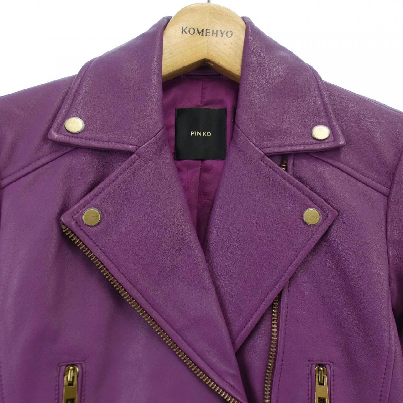 【Mã giảm giá】Áo khoác da PINKO 634858