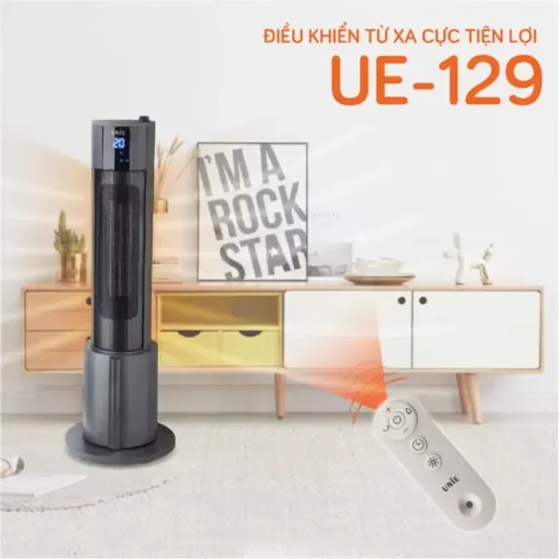 Máy sưởi gốm UNIE UE-129 2200W phun sương tạo ẩm, làm ấm nhanh, an toàn 4 mùa CHÍNH HÃNG 575701