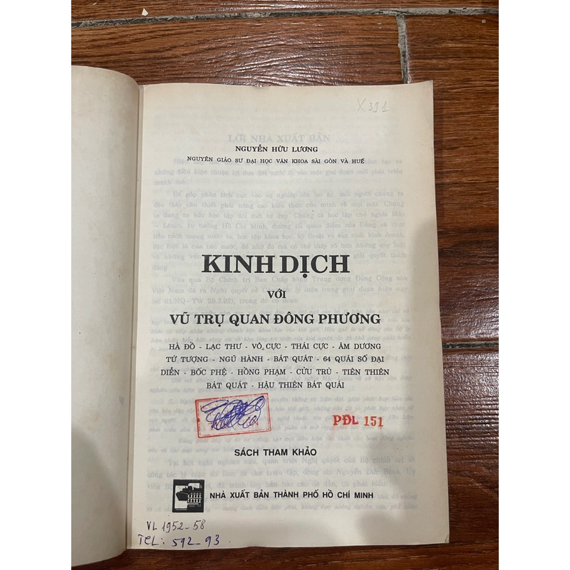 KINH DỊCH VỚI VŨ TRỤ QUAN ĐÔNG PHƯƠNG - Nguyễn Hữu Lương (6) 538909