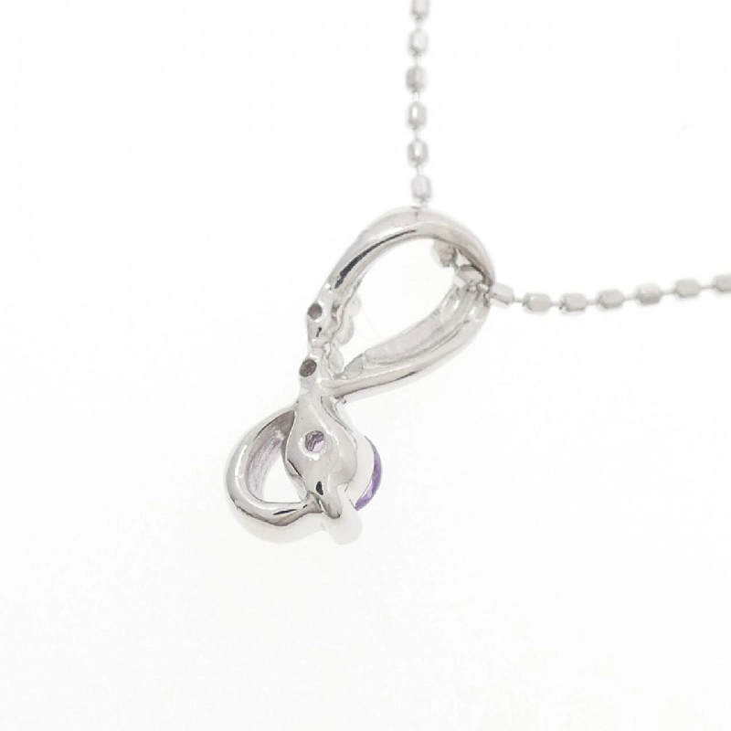 K18WG Mặt dây chuyền Amethyst - Hàng hiệu Authentic 859441