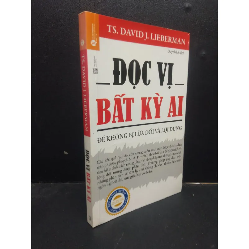 [Sách Cũ SCGR] Đọc Vị Bất Kỳ Ai - Để Không Bị Lừa Dối Và Lợi Dùng Ts. David J. Lieberman mới 90% bẩn nhẹ 2019 HCM0605 kỹ năng 682949