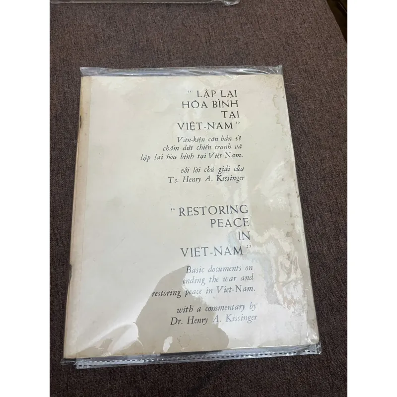 Lập lại Hòa bình tại Việt Nam (Restoring Peace in Viet-Nam) - T.S. Henry A. Kissinge 798811