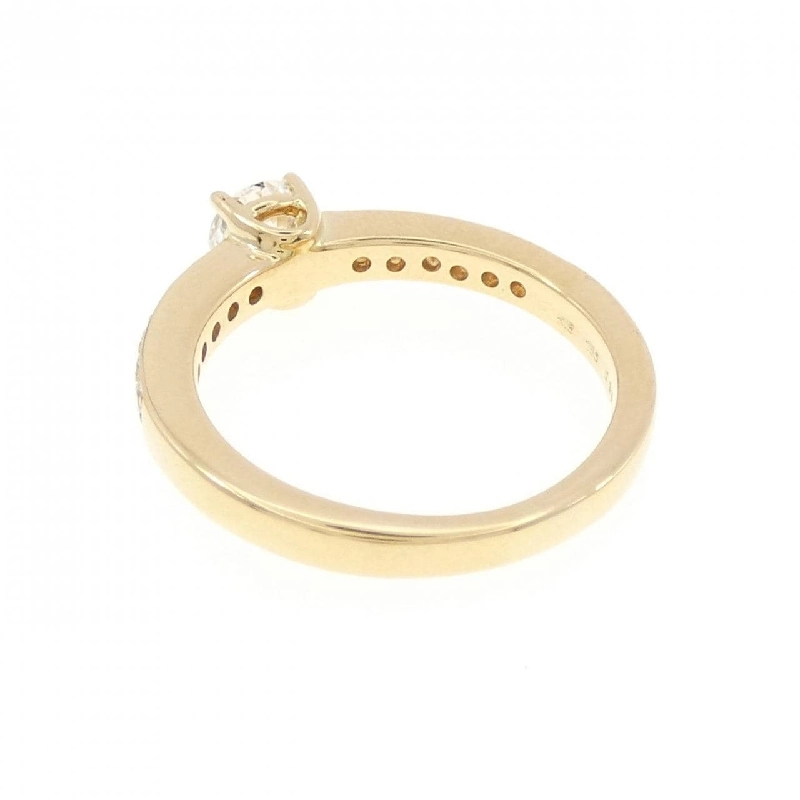 Nhẫn kim cương K18YG 0.39CT 671538