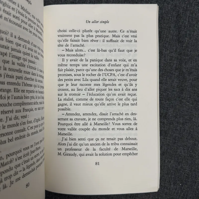 Un aller simple - Didier van Cauwelaert (Albin Michel, 1994) 754569