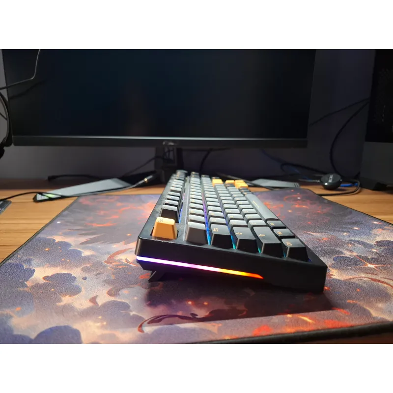 Bàn phím cơ DareU EK75 Pro triple mode black golden Fullbox 713311