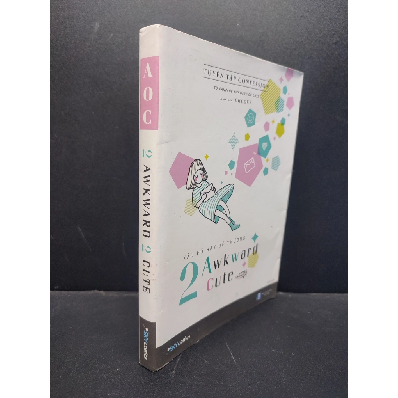 Sách hay - 2 Awkward 2 cute - xấu hỗ hay dễ thương mới 90% truyện tranh 2017 ố nhẹ 1406 AOC SÁCH VĂN HỌC DSCPK0039872508 228824