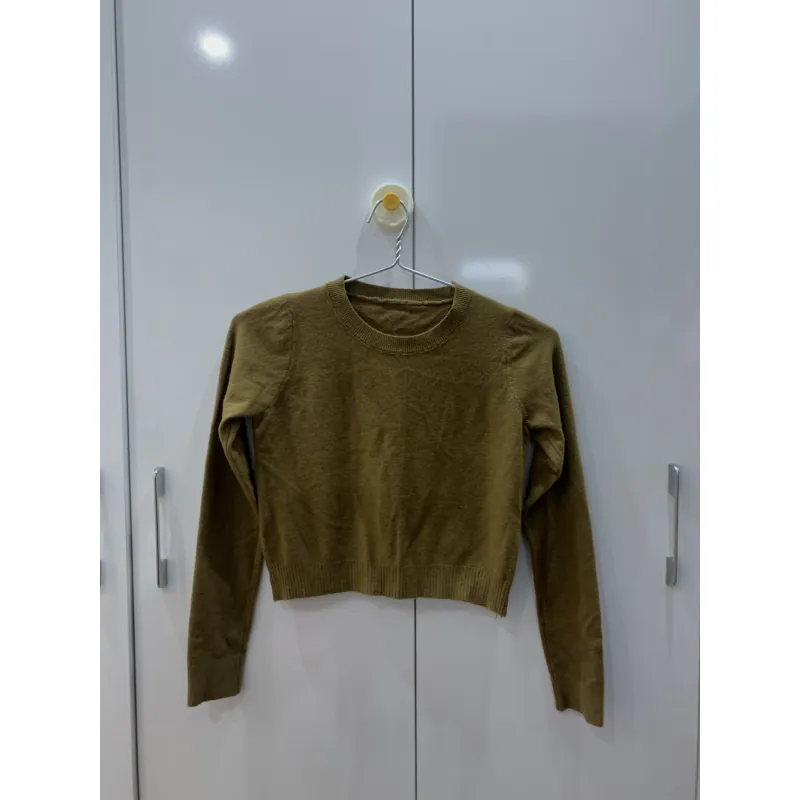 Áo len nữ dáng croptop 757407