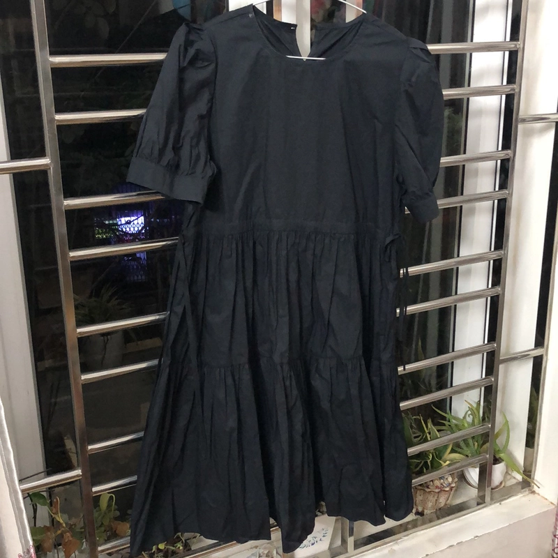 Đầm thô babydoll đen hàng quảng châu size M  518967
