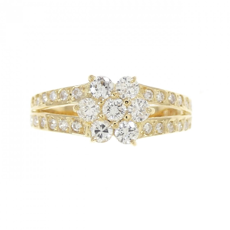 Nhẫn kim cương hoa K18YG 0.53CT - Hàng hiệu Authentic 852194