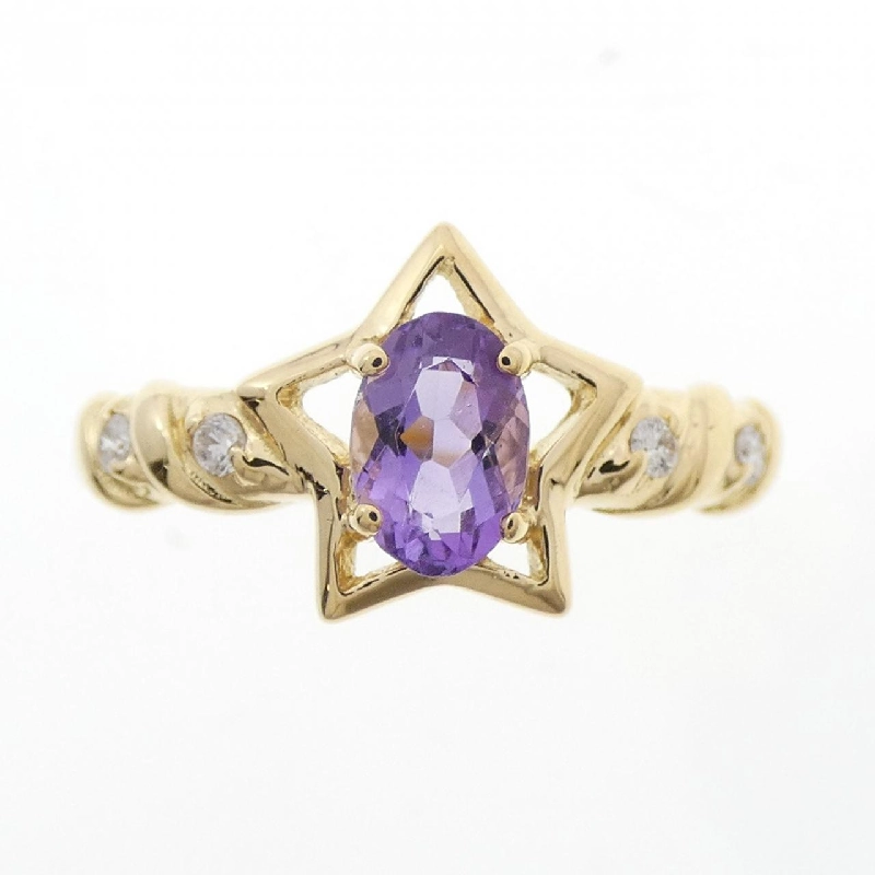 Nhẫn Amethyst 750YG 672459