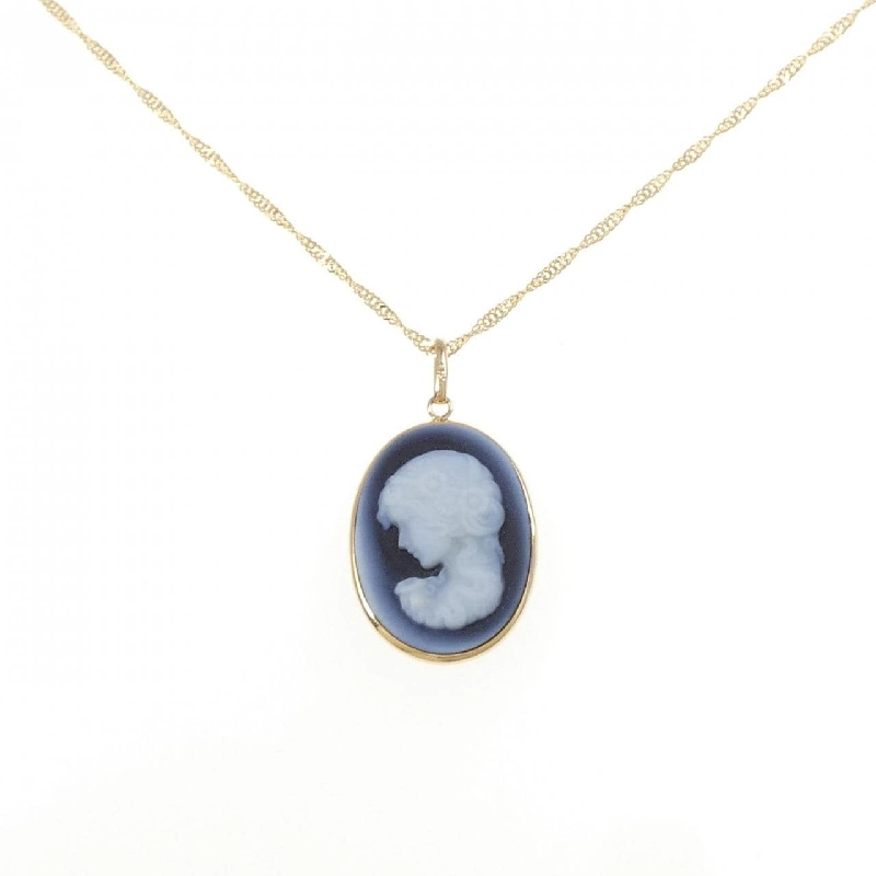 K18YG Mặt dây chuyền ngọc bích - Hàng hiệu Authentic 860207