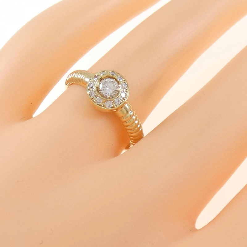 Nhẫn kim cương K18YG 0.30CT 672359