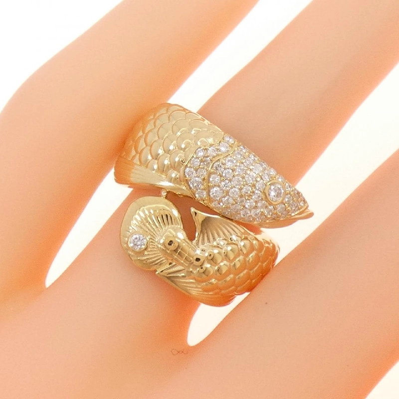 Nhẫn kim cương Pavé K18YG 0.35CT 671817