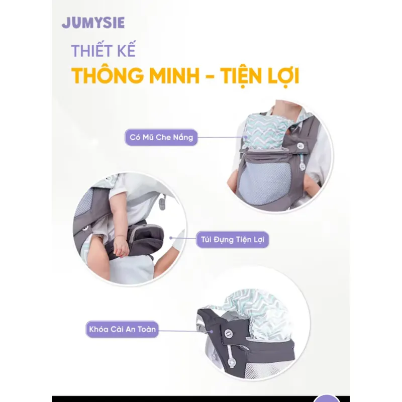 Địu trợ lực Jumysie cho bé 4-36 tháng (như mới) 705368