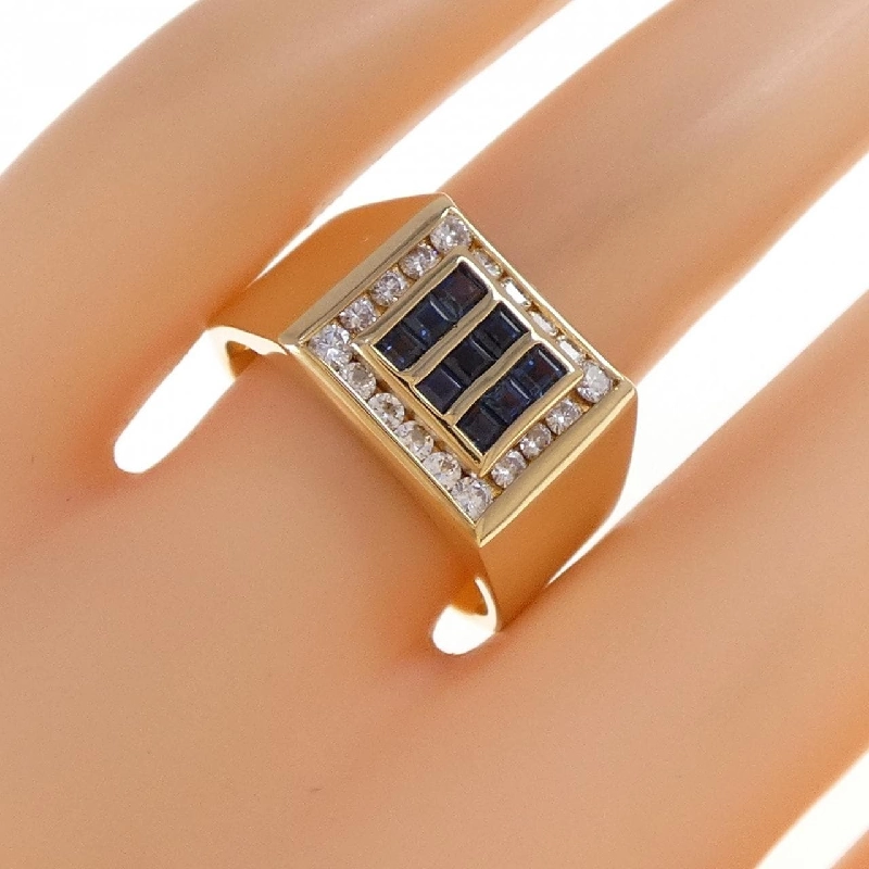 Nhẫn Sapphire K18YG 0.65CT 666317