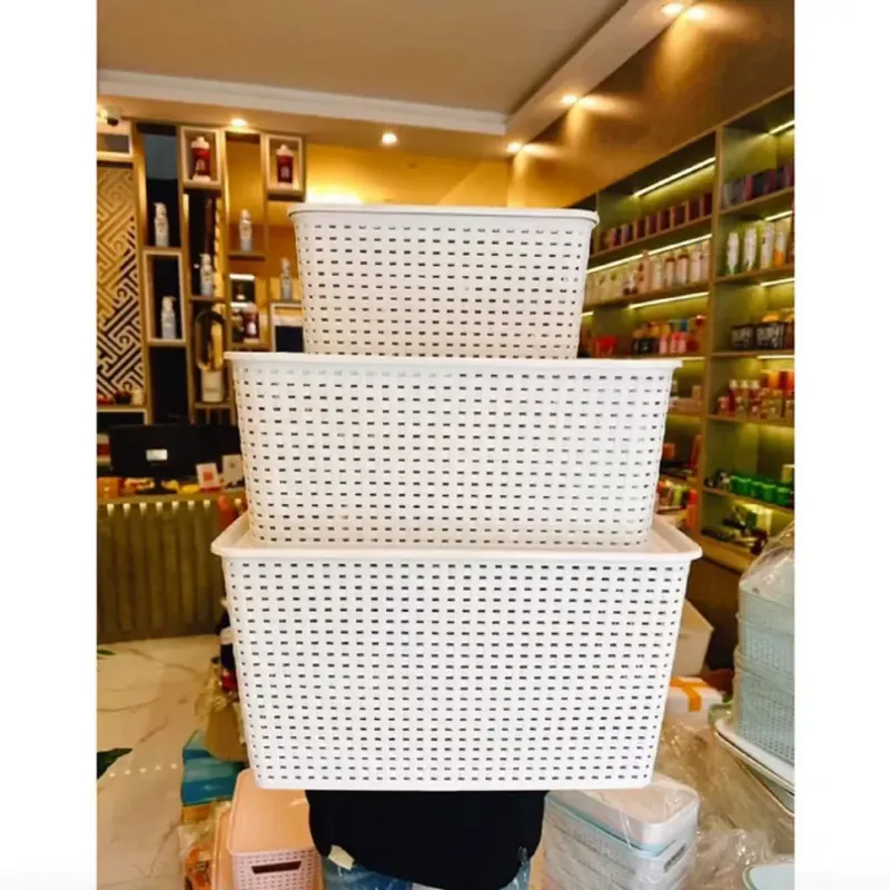4c Giỏ Nhựa Có Nắp Việt Nhật (2 nhỡ + 2 lớn) Đa Năng Tiết Kiệm Không Gian copy 1 576431
