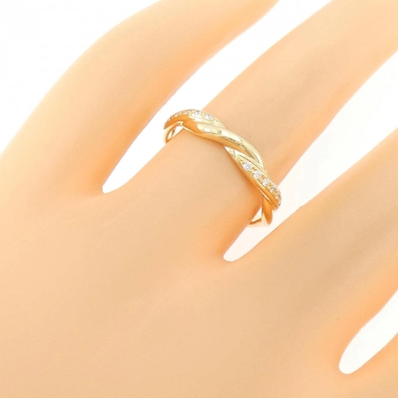 Nhẫn kim cương K18YG 0.07CT 669255