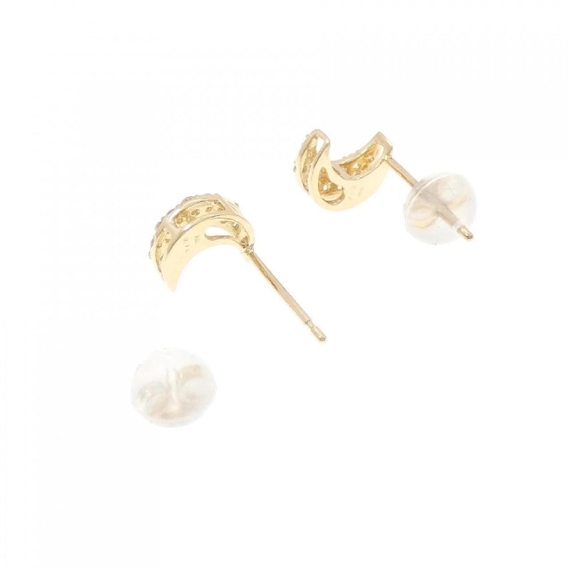 K18YG Bông tai kim cương hình trăng 0.20CT - Hàng hiệu Chính hãng 870348