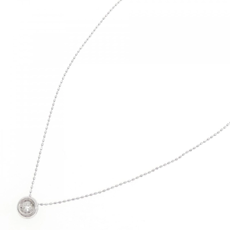 K18WG Solitaire Dây chuyền kim cương 0.12CT - Hàng hiệu Chính hãng 863643