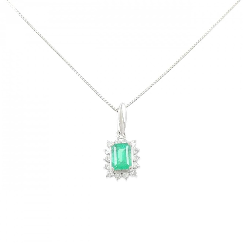 Dây chuyền ngọc lục bảo PT900/PT850 0.52CT - Hàng hiệu Authentic 857042