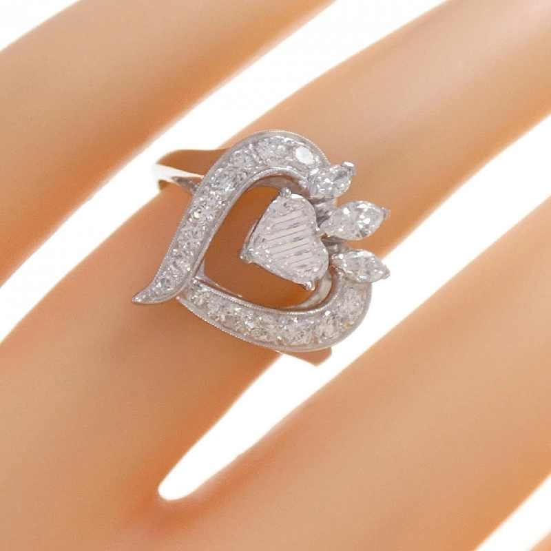 Nhẫn kim cương hình trái tim Mikimoto - Hàng hiệu Authentic 839549