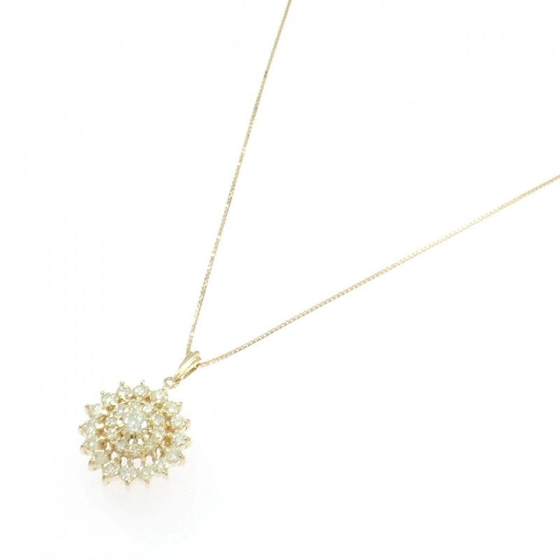 Dây chuyền kim cương K18YG 1.08CT - Hàng hiệu Chính hãng 860090