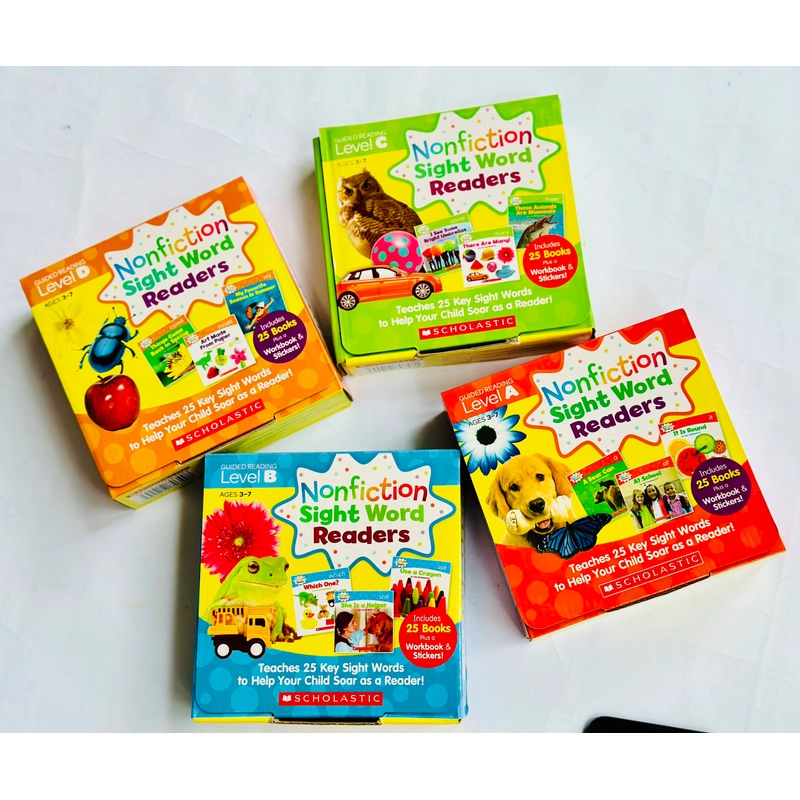 Bộ sách Nonfiction sight word readers 4 levels 466267