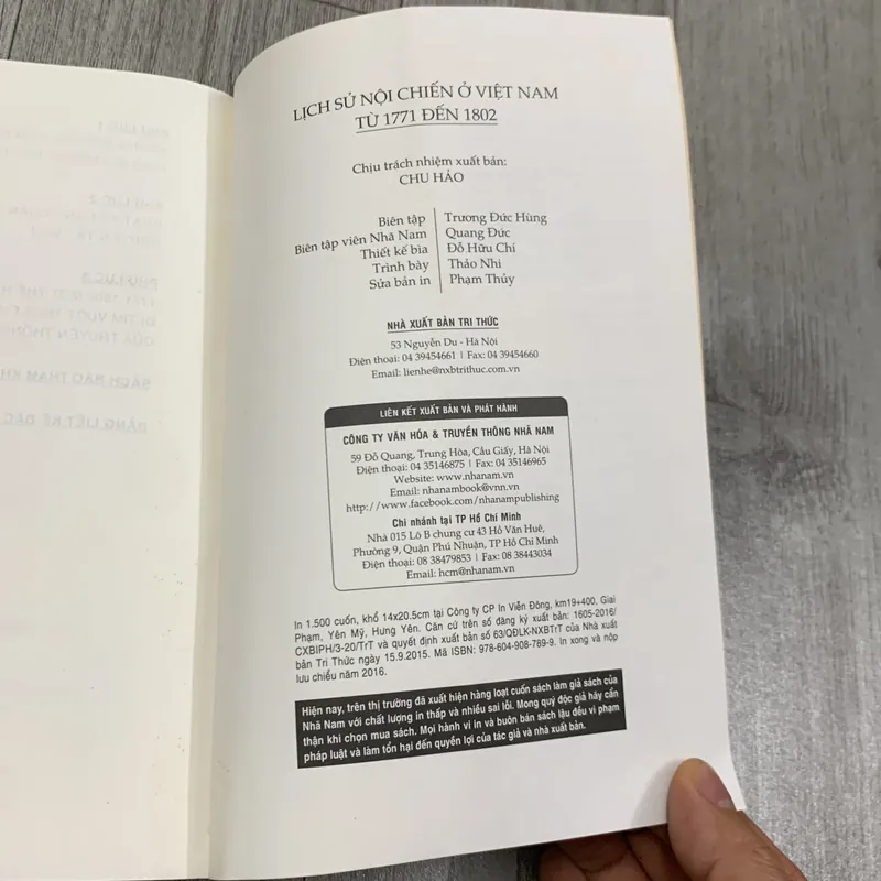 Lịch sử nội chiến ở việt nam từ 1771 đến 1802. 6a4 730502