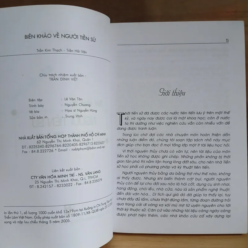 Biên Khảo Về Người Tiền Sử - Trần Kim Thạch, Trần Hải Vân 975041