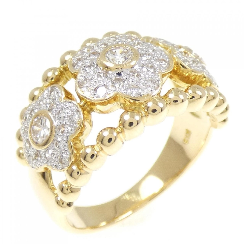 Nhẫn kim cương hoa K18YG/K18WG 0.56CT 666022