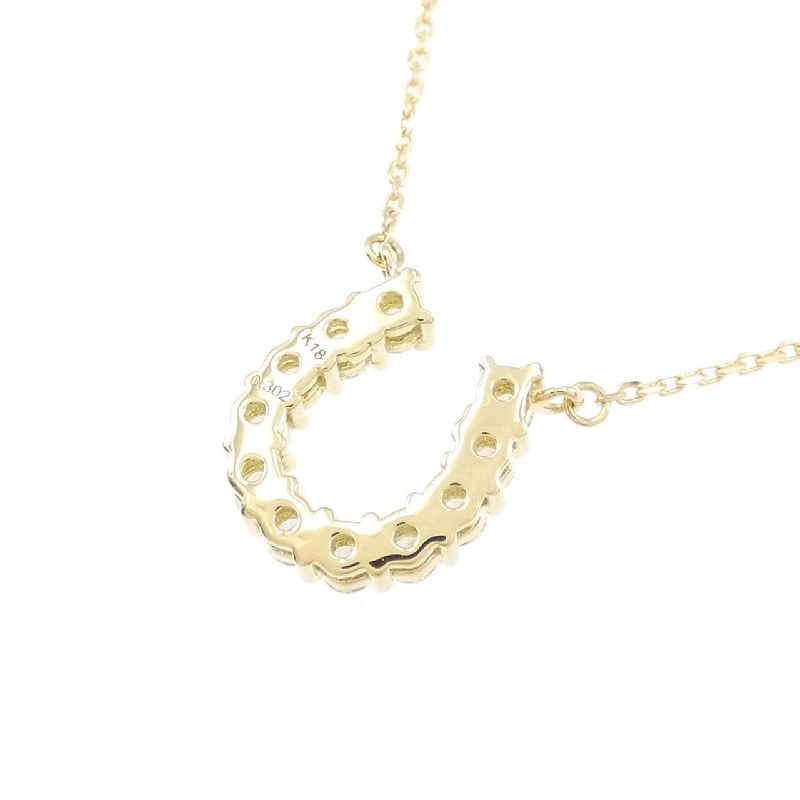 Dây chuyền kim cương hình móng ngựa K18YG 0.302CT - Hàng hiệu Authentic 859101