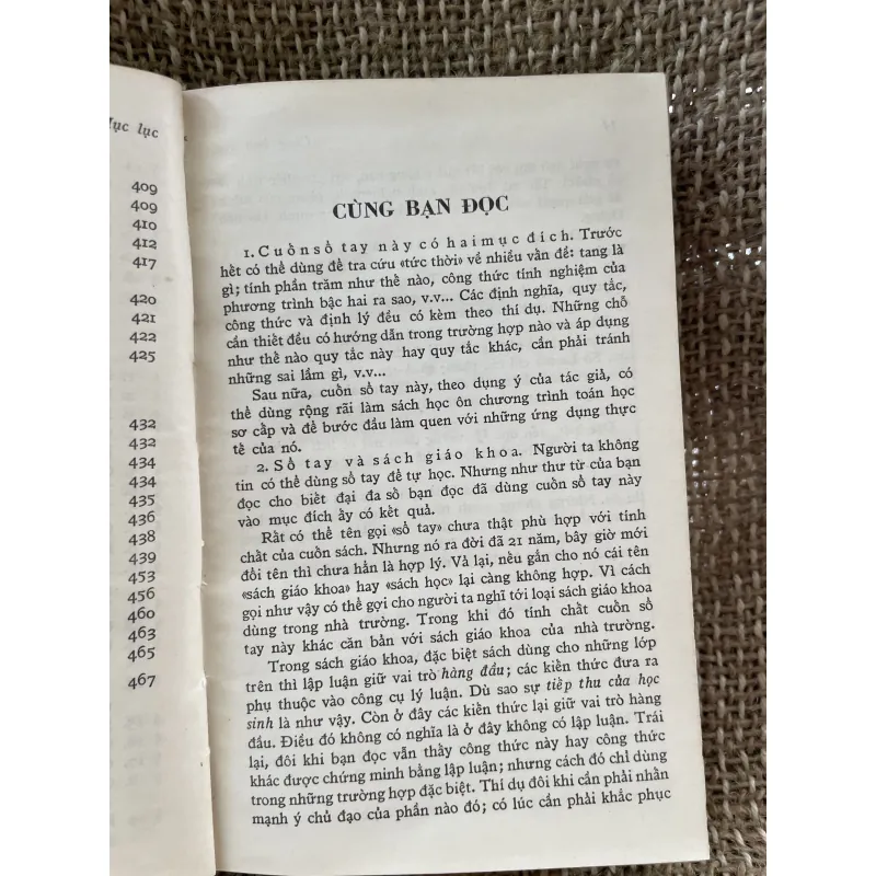 Sổ tay toán học sơ cấp - sách đẹp ;490 trang  1025123