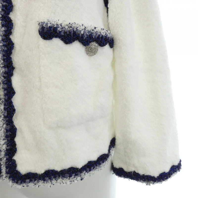 【Mã giảm giá】Áo khoác không cổ CHANEL 636231