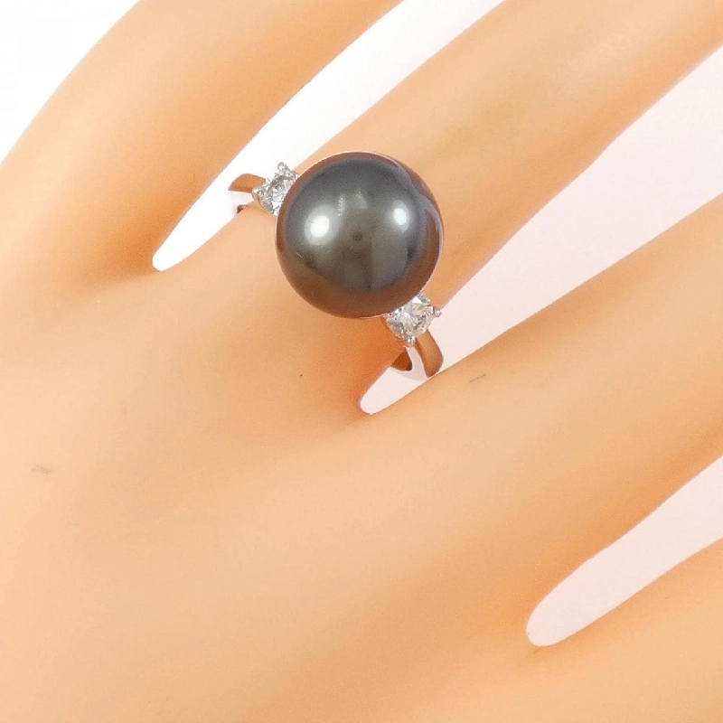 Nhẫn ngọc trai đen PT900 10.9mm 667752