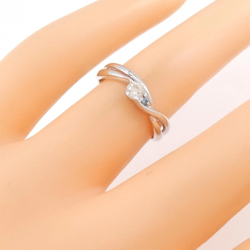 Nhẫn kim cương K18WG 0.10CT 671121