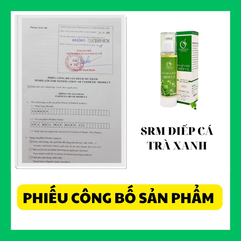 SỮA RỬA MẶT DIẾP CÁ TRÀ XANH DỊU NHẸ PH5.5 150ML 185654