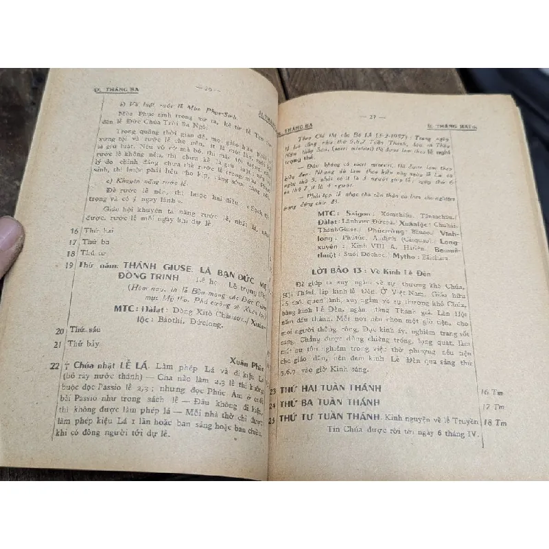 Lịch công giáo địa phận sài gòn 604369