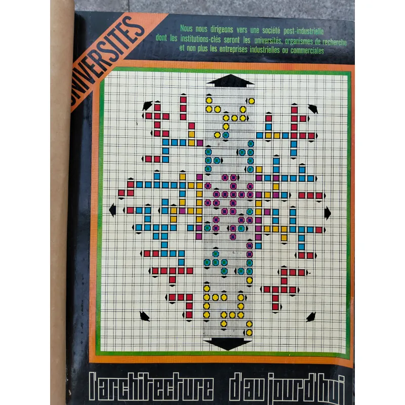 Tạp chí L'Achitecture d'Aujourdhui_Giá trị độc bản_Chủ đề đại học 1960 731850