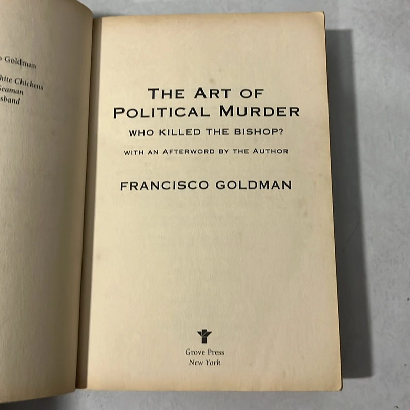The Art of Political Murder - who killed the Bishop? 509452