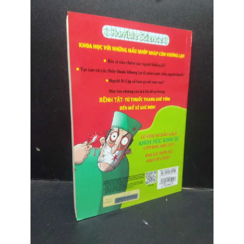 Bệnh tật - Từ thuốc thang ghê tởm đến mổ xẻ ghê rợn Nick Arnold 2017 mới 70% ố vàng HCM1604 khoa học 343385