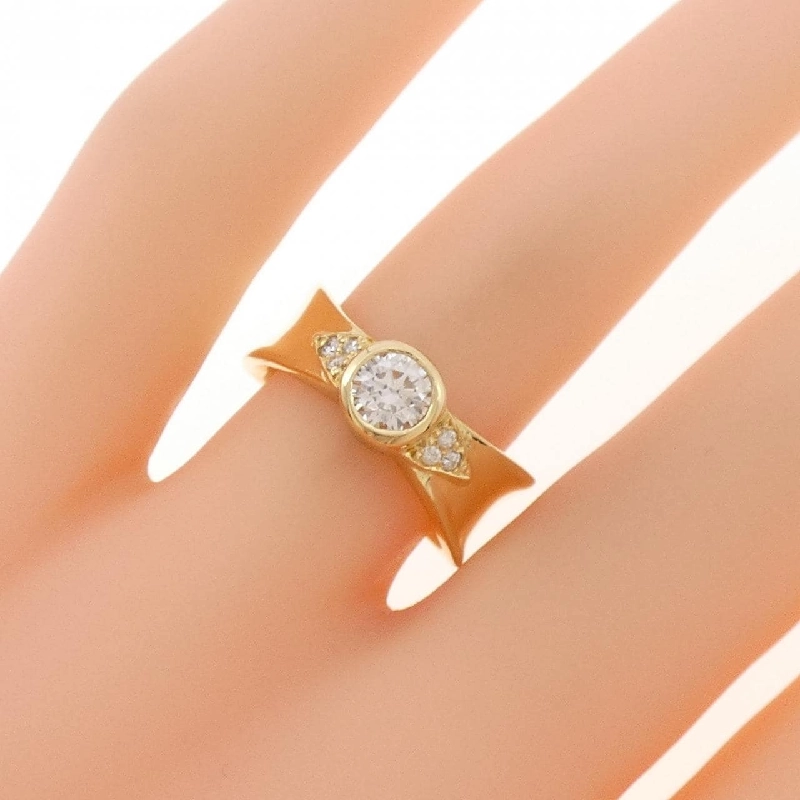 Nhẫn kim cương K18YG 0.352CT - Hàng hiệu Authentic 851812