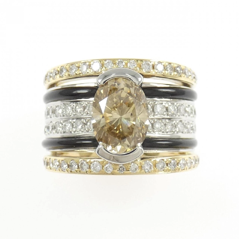 Nhẫn kim cương K18YG/PT900 2.298CT - Hàng hiệu Authentic 853628